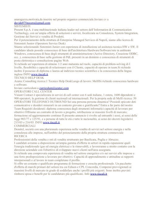 UFFICIO INFORMAGIOVANI - Comune di Santa Teresa di Riva