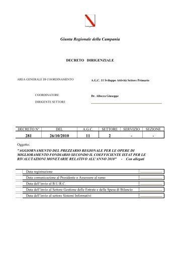 0 - Regione Campania - Assessorato Agricoltura