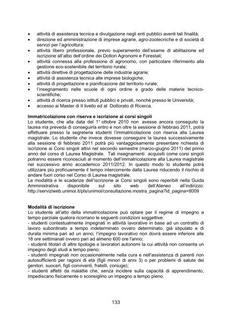 Guida 2010 scienze e tecnologie agrarie -L-LM- - Università degli ...