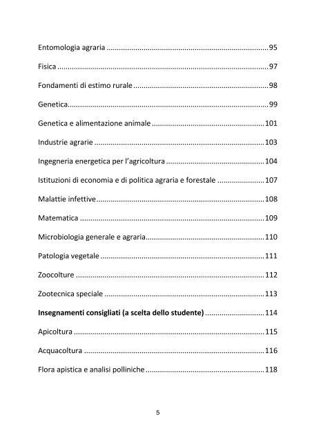 Guida 2010 scienze e tecnologie agrarie -L-LM- - Università degli ...