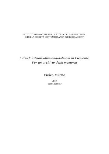 delle schede - Istituto piemontese per la storia della Resistenza e ...