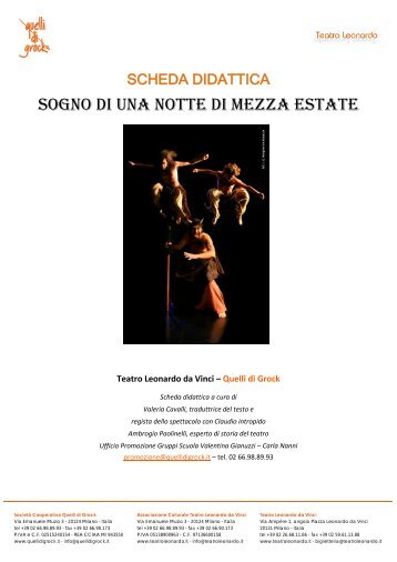 SOGNO DI UNA NOTTE DI MEZZA ESTATE - Teatro Leonardo