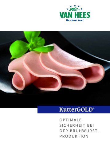 optimale sicherheit bei der brühwurst- produktion - Van Hees gmbh