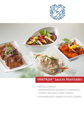 VANTASIA® Sauces Marinades_ LPF.indd - Van Hees gmbh