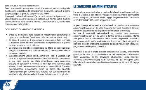 Carta della Mobilità 2011 - Anm