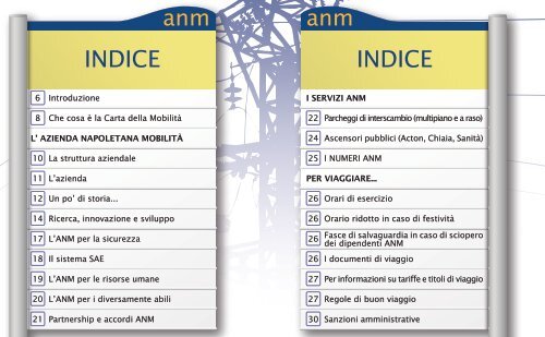 Carta della Mobilità 2011 - Anm