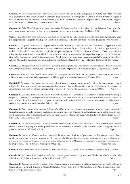 1 1 Bibliografia di Giovannino Guareschi in ordine alfabetico ...