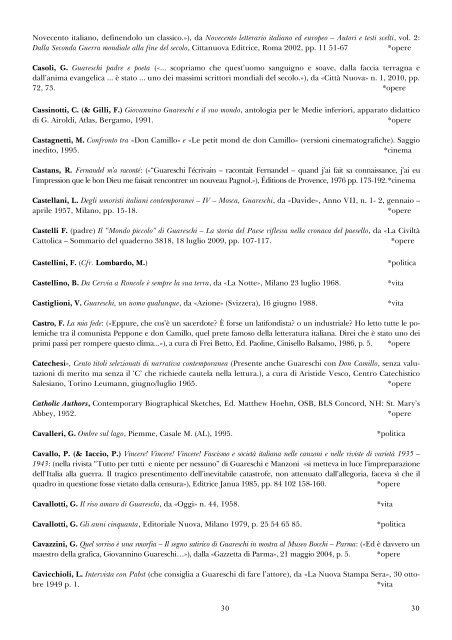 1 1 Bibliografia di Giovannino Guareschi in ordine alfabetico ...