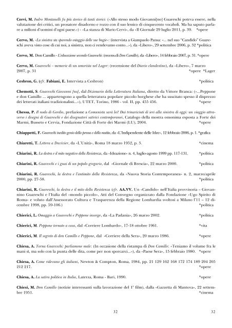 1 1 Bibliografia di Giovannino Guareschi in ordine alfabetico ...