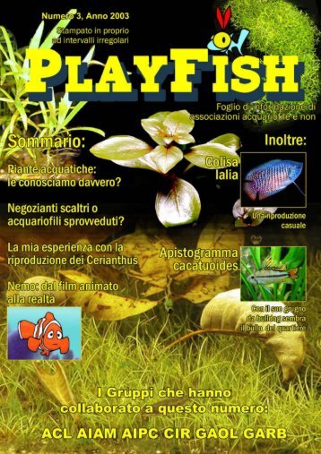 playfish 3 - GAS - Gruppo Acquariofilo Salentino