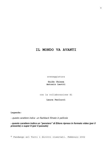 Il mondo va avanti.pdf - Guido Chiesa