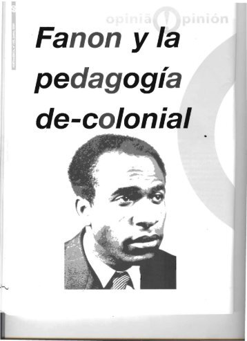 Fanon La Pedagogía De-colonial