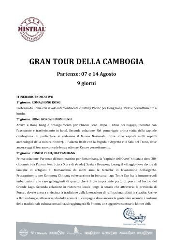 Gran Tour della Cambogia - Quality Group