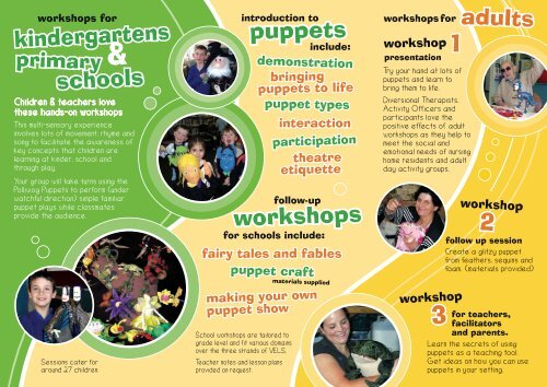 the puppets workshops bookings more info - Polliwog Puppets