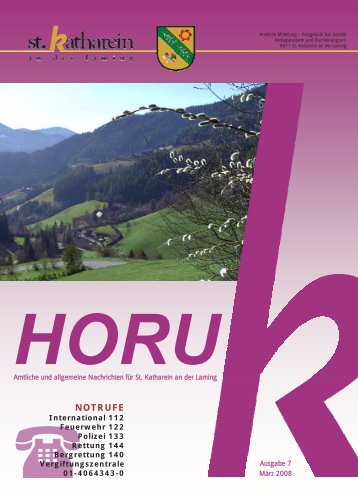 HORUK Ausgabe 7 - Gemeinde St. Katharein an der Laming