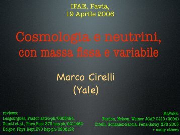 slides pdf - Marco Cirelli Home Page