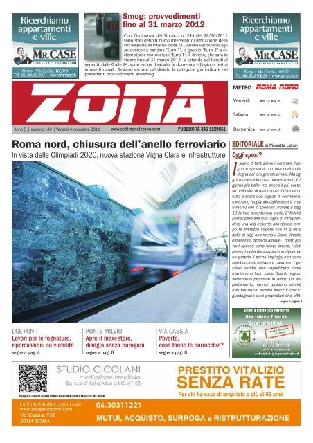 roma nord, chiusura dell'anello ferroviario - Il notiziario gratuito di ...