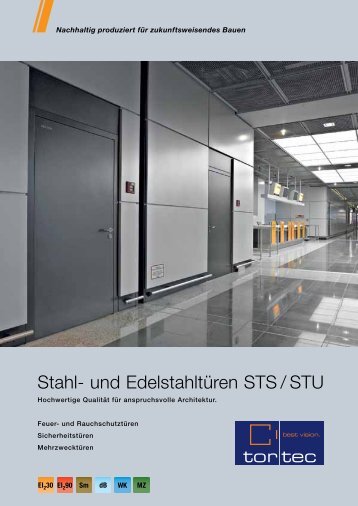 Stahl- und Edelstahltüren STS / STU - Tortec Brandschutztor GmbH