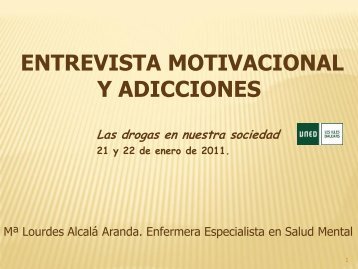 Entrevista motivacional y adicciones - UNED Illes Balears