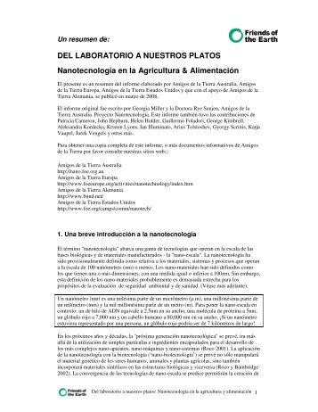 Nanotecnología en agricultura y alimentación - L'Era