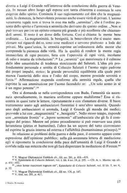 STUDI E RICERCHE UMANISTICHE ITALO-UNGHERESI I. - DEA