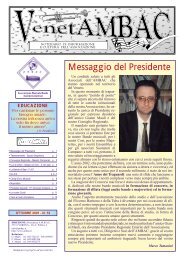 Messaggio del Presidente - AMBAC