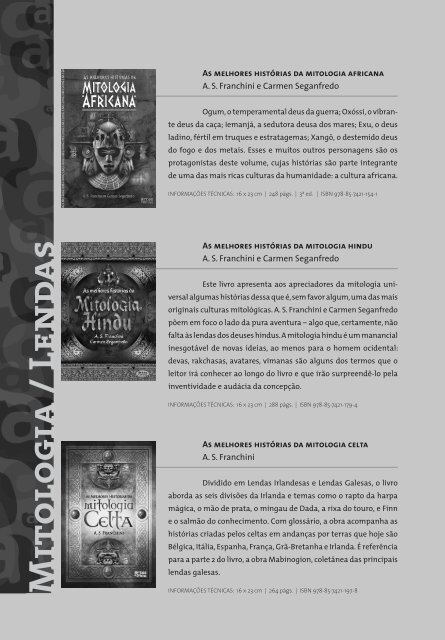 Artes e Ofícios Editora | Catálogo Obras Gerais,  2012 / 2013