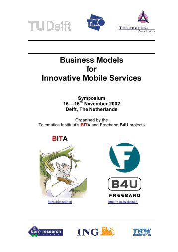 BITA-B4U Symposium Business Models for Innovative Mobile