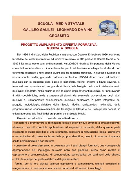 Scuola Media Statale Galileo Galilei Leonardo Da Galileidavinci It