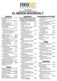 EL MESON ROOSEVELT - Food Net Delivery