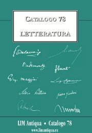 Catalogo 78 - Studio bibliografico Lim Antiqua
