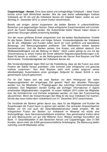 zur Mitgliederinformation - Volksbank am Ith eG