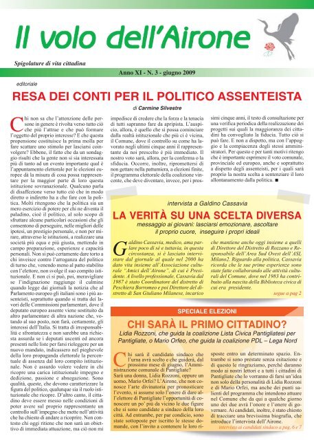 resa dei conti per il politico assenteista - Associazioni Milano