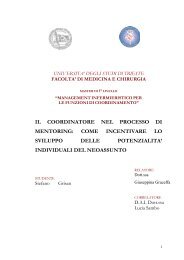 il coordinatore nel processo di mentoring - Azienda per i Servizi ...