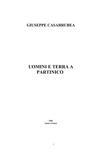 UOMINI E TERRA A PARTINICO - Blog di Giuseppe Casarrubea