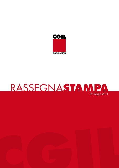 leggi la rassegna - CGIL Basilicata