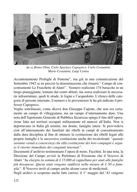 LE FRASCHETTE - Associazione Partigiani Cristiani