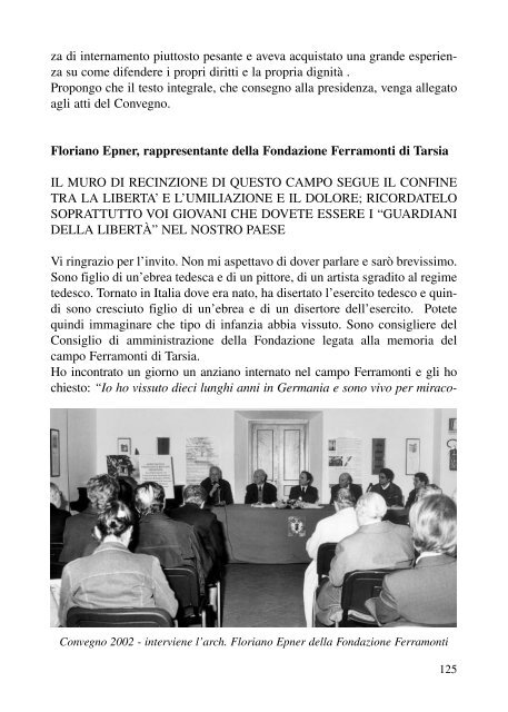 LE FRASCHETTE - Associazione Partigiani Cristiani