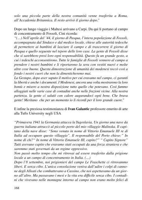 LE FRASCHETTE - Associazione Partigiani Cristiani