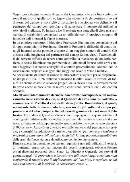 LE FRASCHETTE - Associazione Partigiani Cristiani