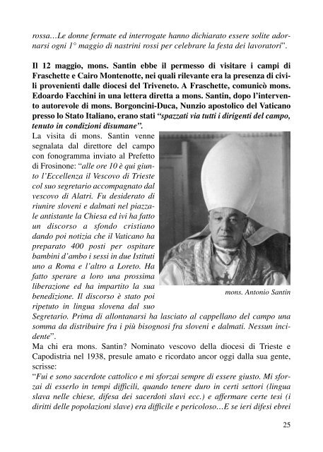 LE FRASCHETTE - Associazione Partigiani Cristiani