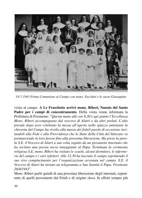 LE FRASCHETTE - Associazione Partigiani Cristiani
