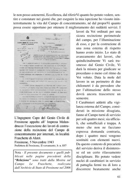 LE FRASCHETTE - Associazione Partigiani Cristiani