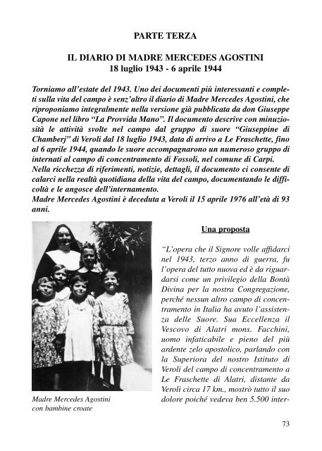 LE FRASCHETTE - Associazione Partigiani Cristiani