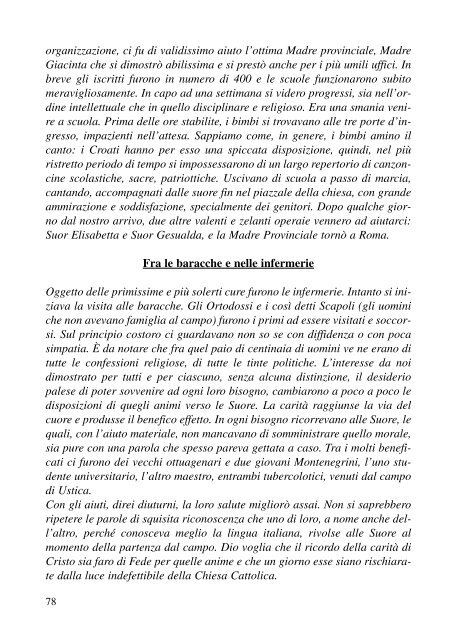 LE FRASCHETTE - Associazione Partigiani Cristiani