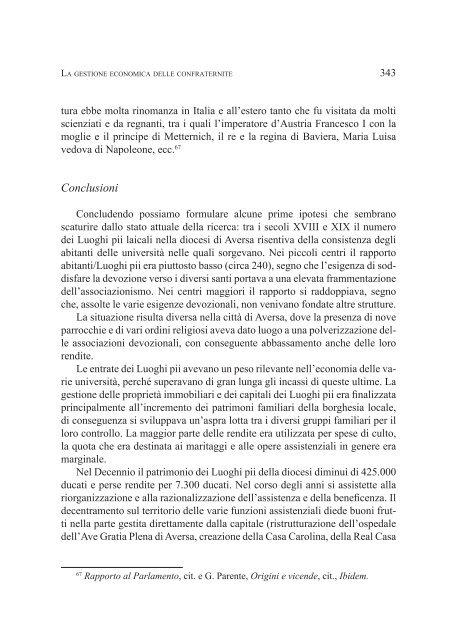 LA GESTIONE ECONOMICA DELLE CONFRATERNITE E DEI ...