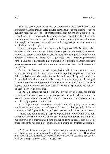 LA GESTIONE ECONOMICA DELLE CONFRATERNITE E DEI ...