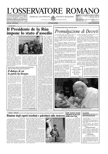 L'OSSERVATORE ROMANO