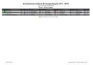 Bezirksmeisterschaft im Breitensportkegeln 2013 - MFR