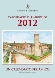 UN CALENDARIO pER AMICO - Comune di Umbertide